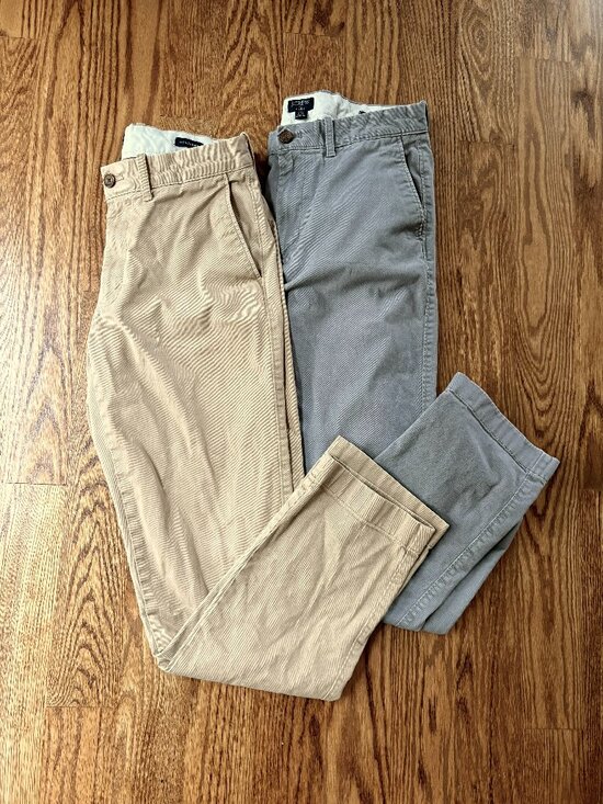 J. Crew Other - 2 Pairs Men's J. Crew Straight-fit Stretch Chino Pant 30W x 32L